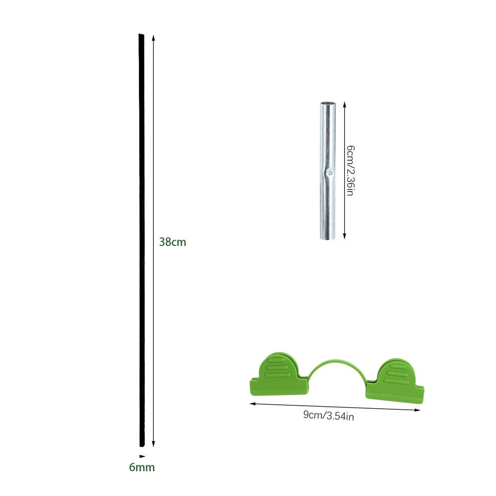 Juego de aros para invernadero, varilla de fibra plegable para jardinería, soporte para cobertizo de arco, Aro para cultivo de plantas, soporte para