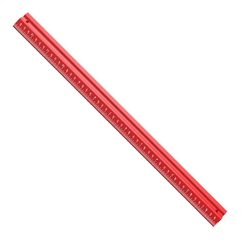 Woodworking Edge Ruler V Shape Woodworking Pocket Ruler 12 Inches Imperial Measuring Tool For Vertical Parallel