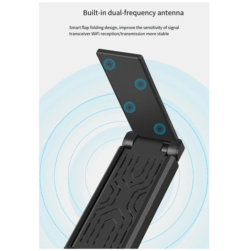 1300Mbps USB3.0 Wifi Adapter Dual Band 2,4G 5Ghz Wireless Adapter Antenne für PC