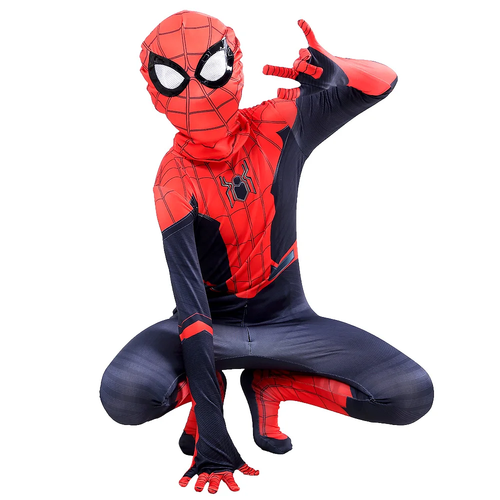 MARVEL Spiderman Costume Bodysuit For Kids Adults High Quality Spandex Movie NO WAY HOME Tom Holland Halloween Party Dress Up