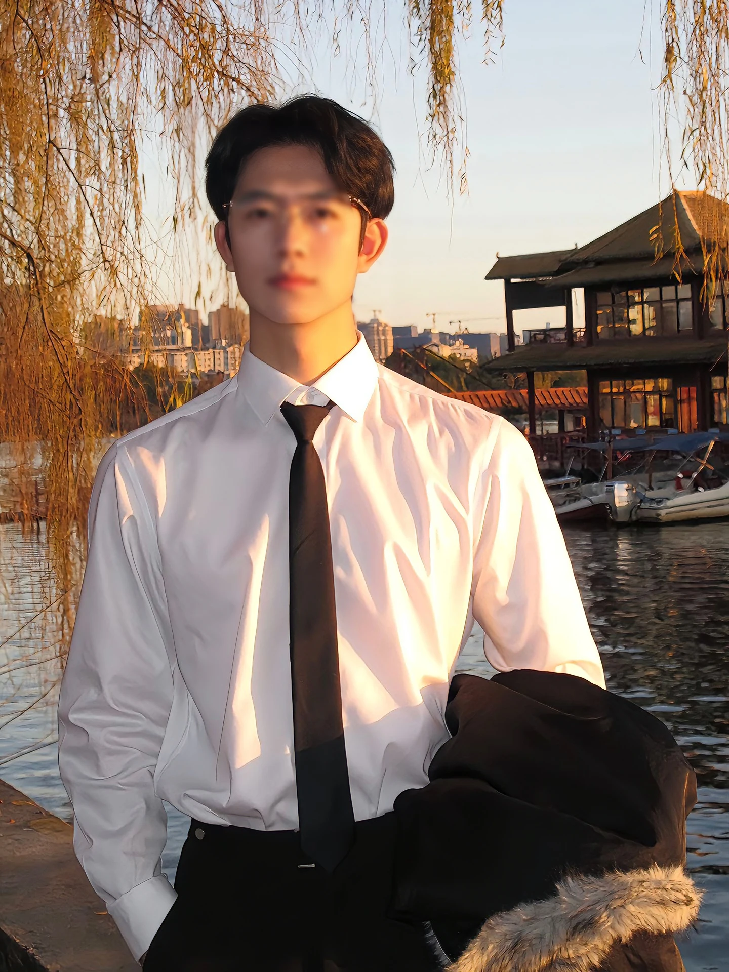 

Мужская белая рубашка Cleanfit с длинным рукавом, для офиса и повседневной носки, не требует глажки, из полиэфирного волокна