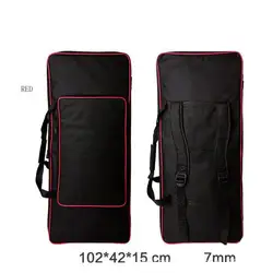 Thicken 61 Keyboard Bag Waterproof Electronic Piano Cover Case For Electronic Organtronic Organ Red Edge