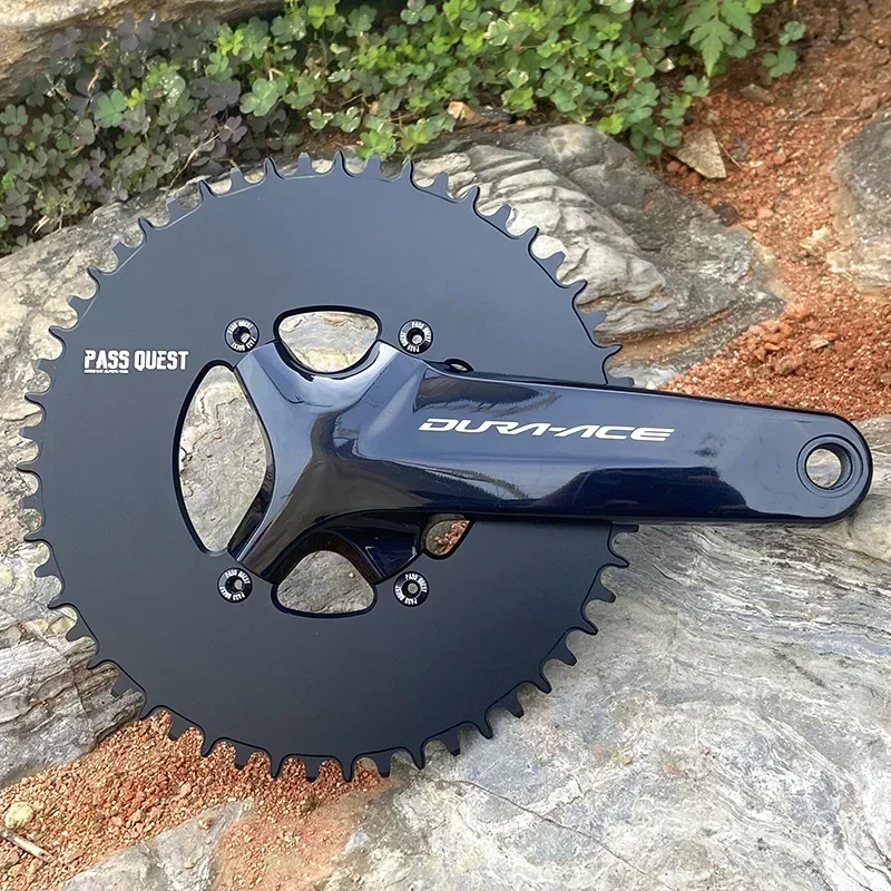 PASS QUEST Chainring 110 BCD Round for Shimano 105 R7000 R8000 R9100 36 40T 44T 46T 48T 50T 52T 54 56 58T Bike Chainwheel 110bcd