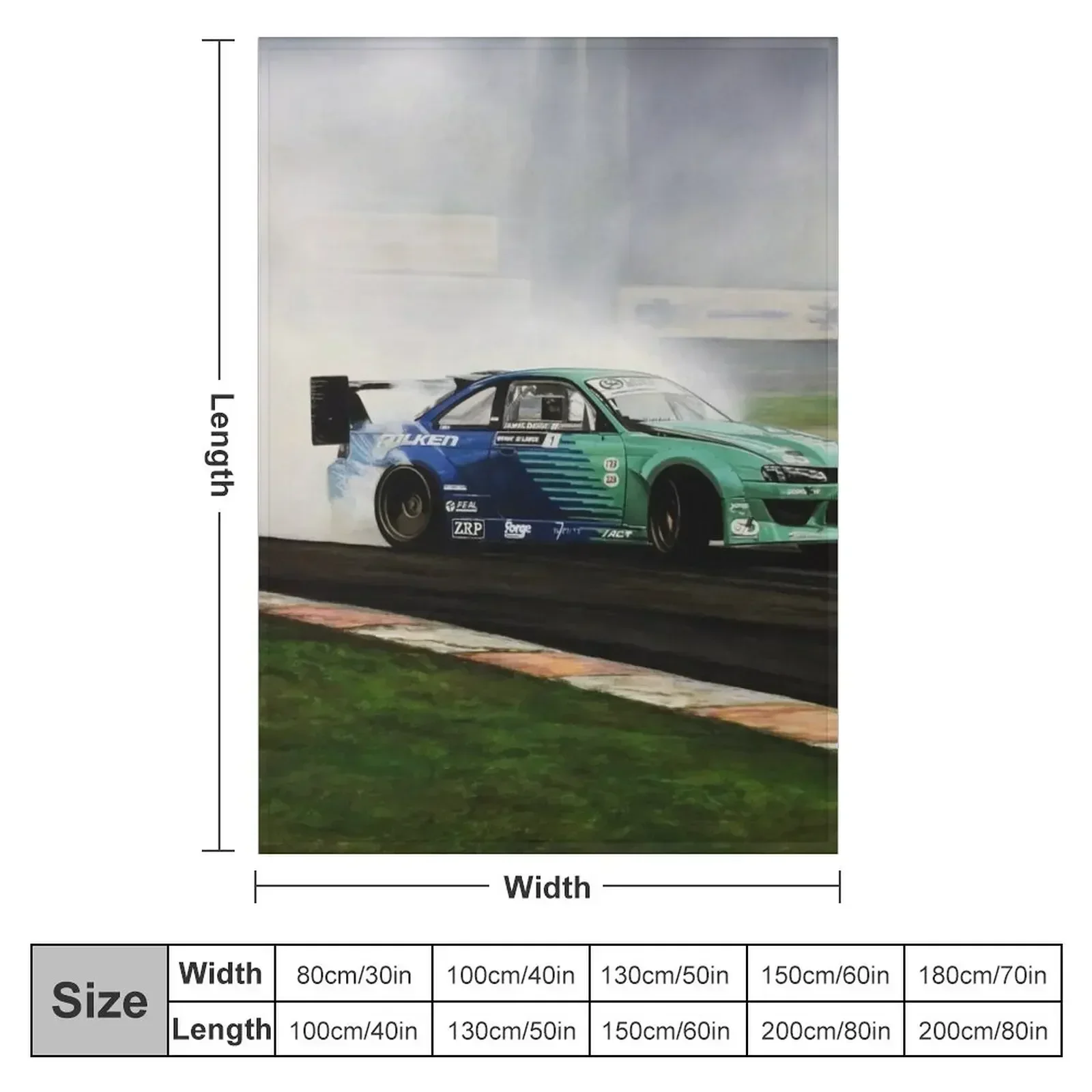 James Deane Drift Car Throw Blanket Heavy Blankets For Baby Beach Fashion Sofas Blankets