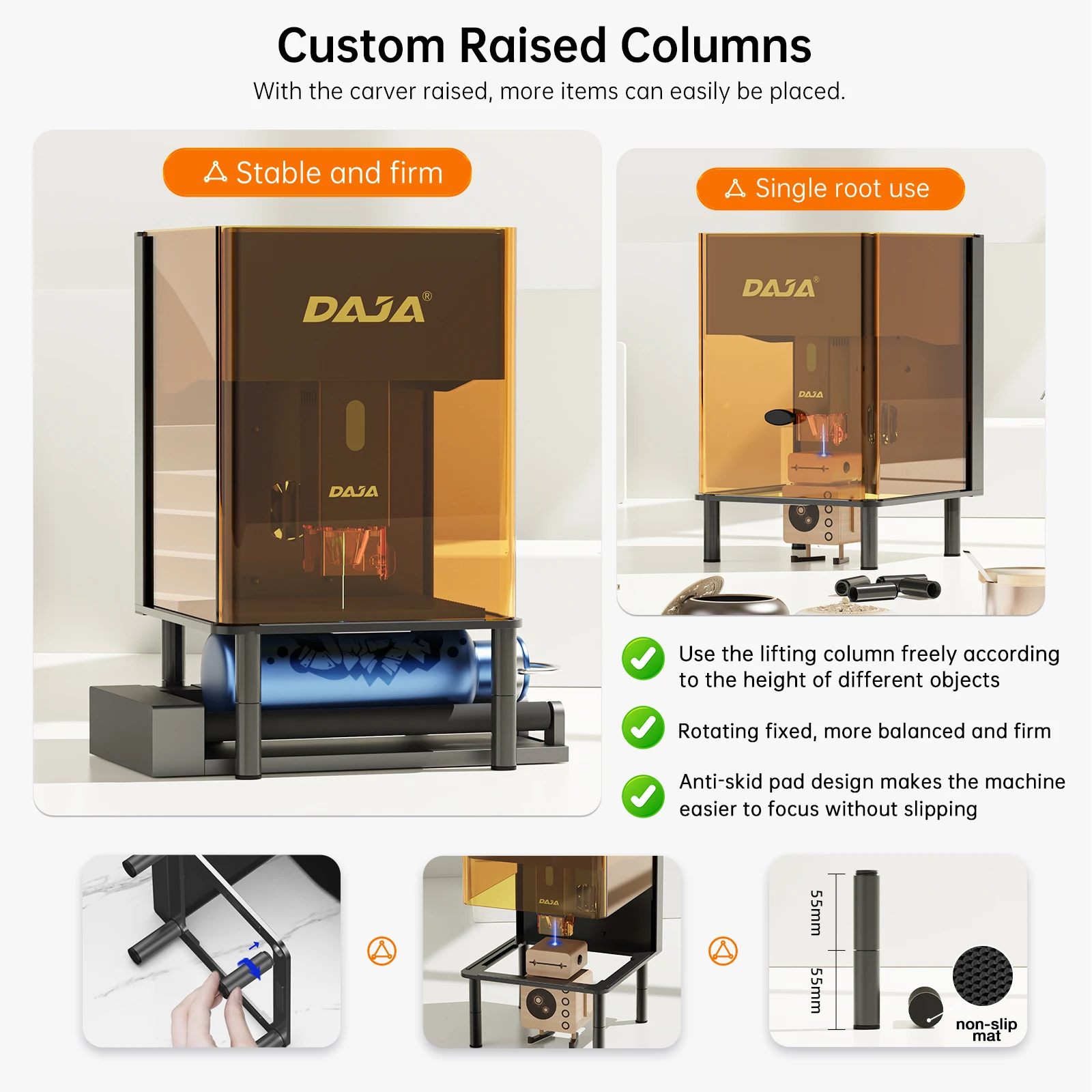 DAJA DJ6 Pro Laser Engraver MDF Plywood Logo Mark Printer APP Control 5W DIODE DIY  Mini Laser Engraving Machine Portable Small