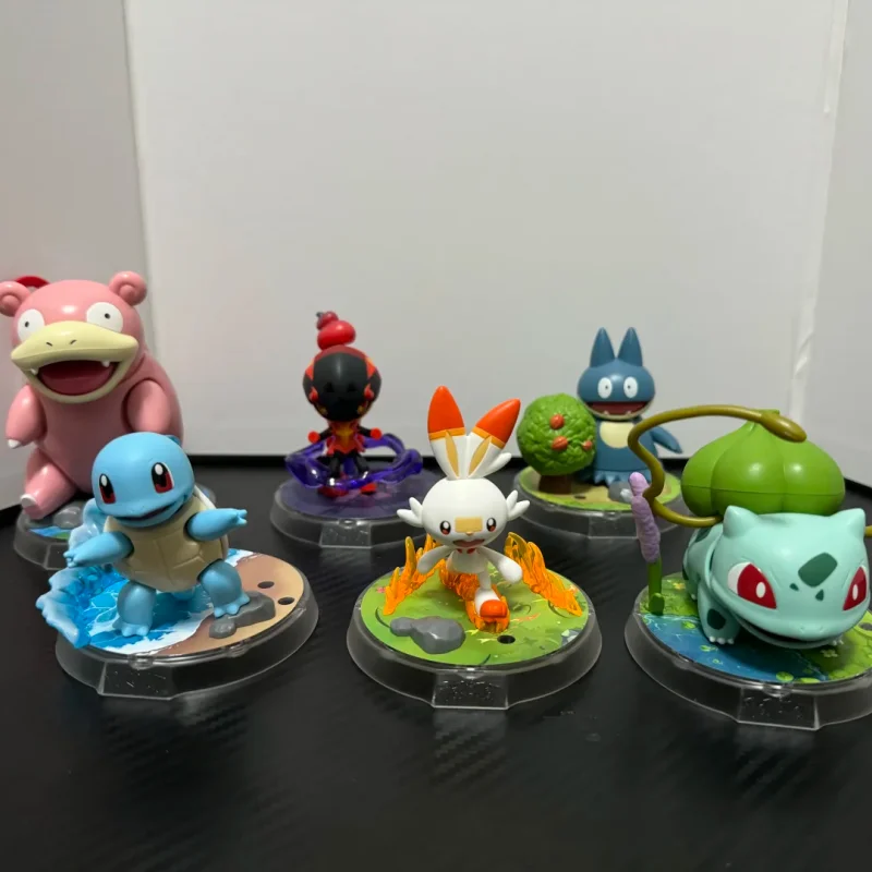 2025년 신제품 정품 블로키즈 포켓몬 애니메이션 피규어 클래식 에디션 S사이즈 액션 피규어 수집용 모델 장식품 선물