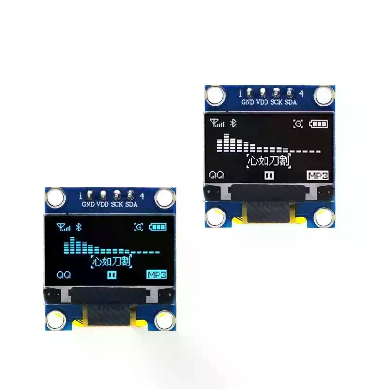DIYUSER 0.96 Inch SSD1306 OLED Display 128x64 IIC I2C Serial LCD Screen With White Blue Yellow Colors 1Pc