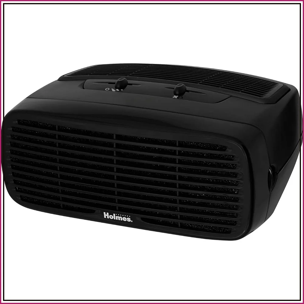 

Desktop HEPA Type Air Purifier with Ionizer, 70 CADR, 3 Speeds, for Small Rooms up to 109 sq. ft.