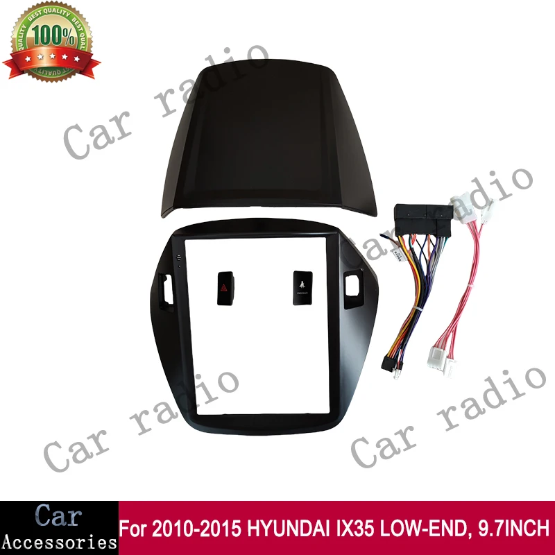 

For 2010-2015 HYUNDAI IX35 LOW-END 9.7 Inch Car Radio Android Stereo Frame Player 2DIN Head Unit Fascia Panel Dash Board Cover