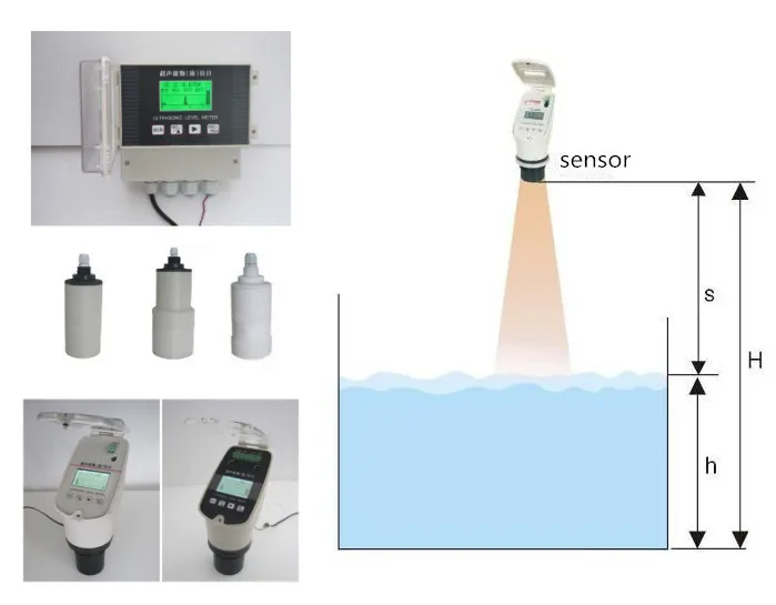 YUNYI 4-20mA RS485 Ultrasonic Gas Station Fuel Liquid Water Tank Level Sensor with Transmitter