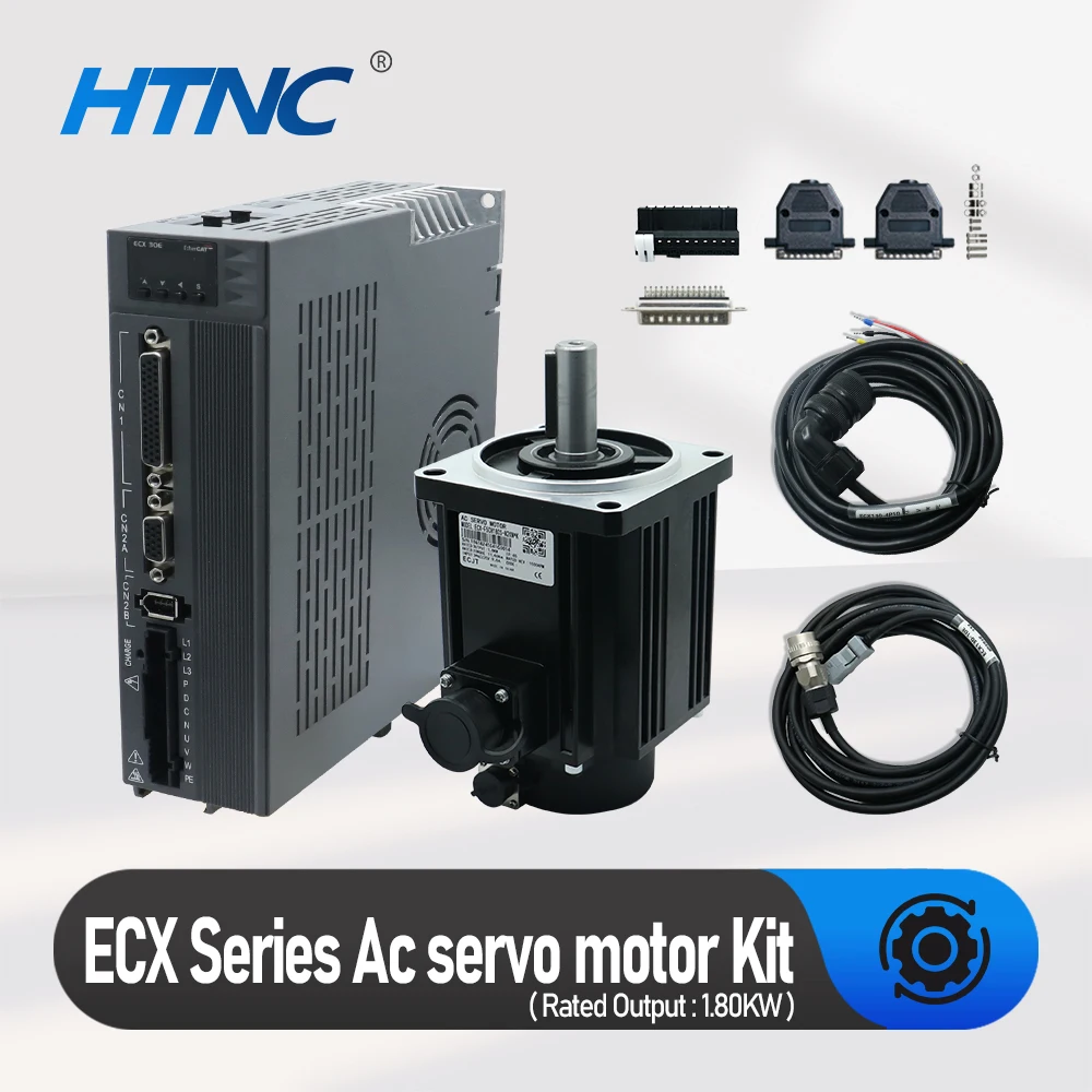 EtherCAT Servo Motor 1.8Kw High Speed 3000RPM Servo Motor Kit 6Nm Support  EtherCAT Modbus