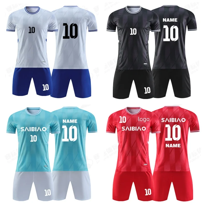 Customize New Jerseys Adults Kids Football Uniforms Shirts Team Training Futsal Sportswear Kit Training Tracksuit Child Sports