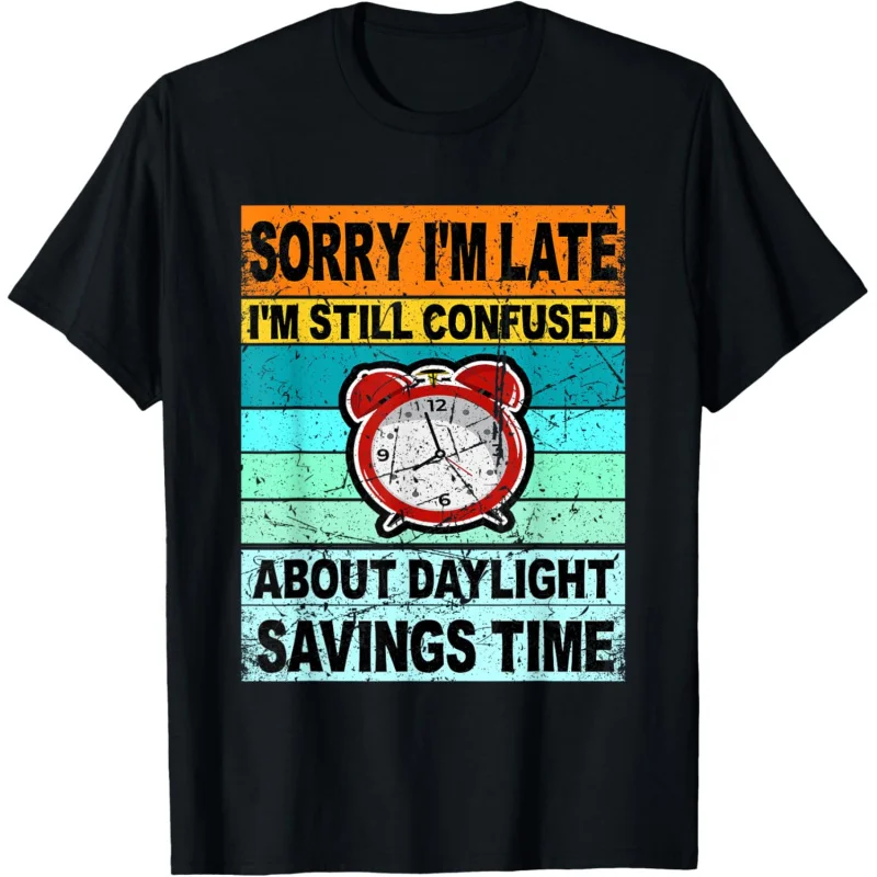 

Retro Daylight Savings Time Shirts For Start End Spring T-Shirt