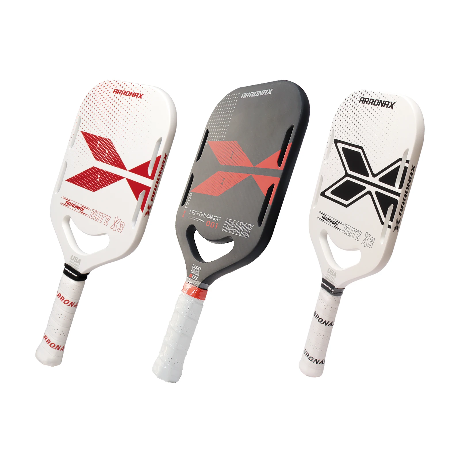 

Pickleball Paddles, 3K Carbon Fiber Surface, High Spin and Power, Edgeless Design, Elongated Handle, Power Paddles