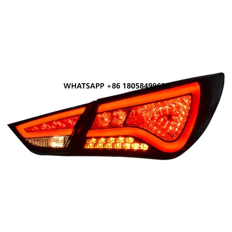 

Modify Tail Lamp for yundai Sonata 2011-2014 Dynamic DRL Rear Bumper LED Fog Lamp Reflector Body Kits Auto Accessories