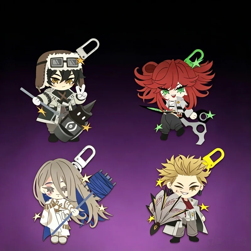 Dark Fantasy Q Version Acrylic Keychain Cartoon Character Bag Pendant Collection Gift for Manga Fans Teens