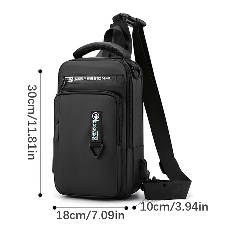 HVTIL Tactical Nylon Waterproof Shoulder Bag Small Handbag Man Functional Crossbody Bag For Men Bolsas Travel Gym Sport Backpack