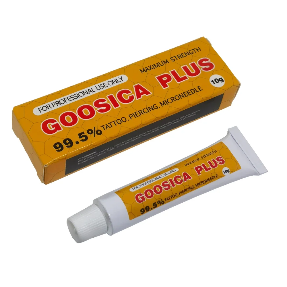 99.5% Goosica plus Tattoo Cream Before Permanent Makeup Microblading Piercing Body Beauty Eyebrow Lips Liner 10g