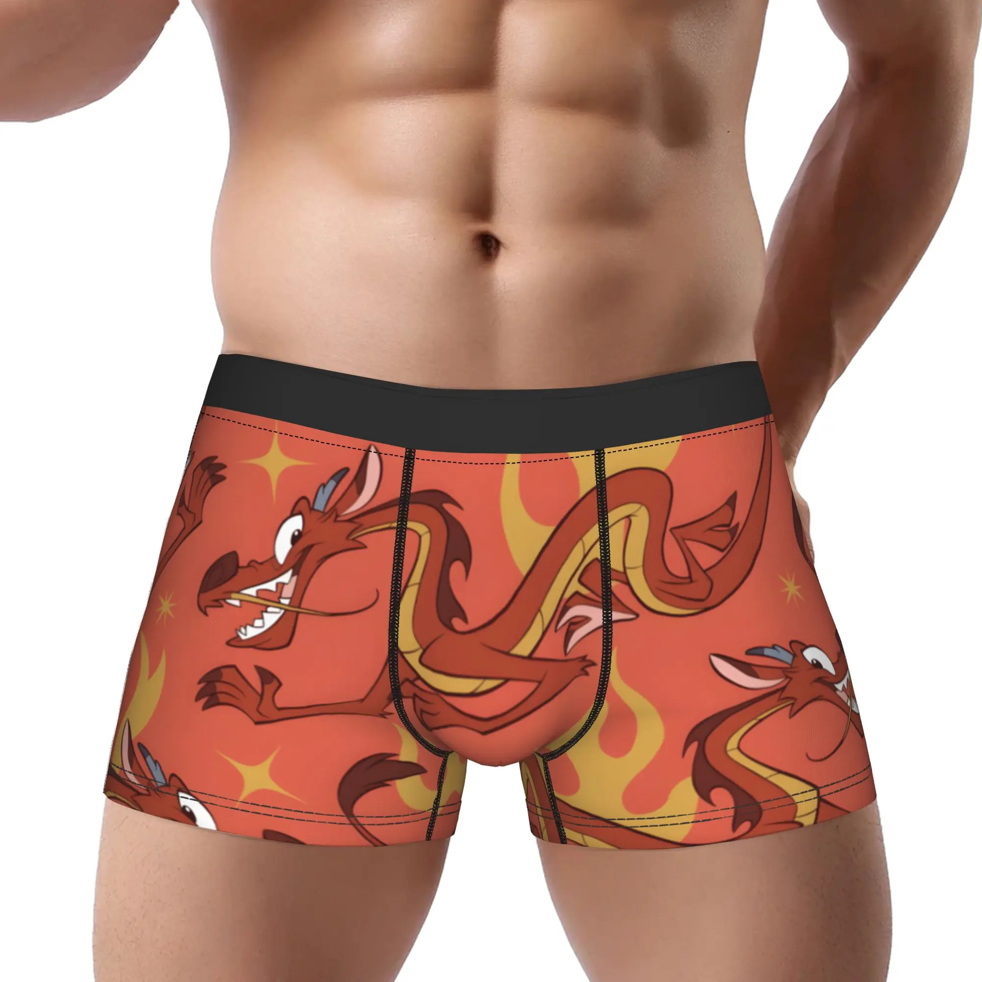 

1piece Mulan Cartoon Underpants Breathbale Panties Male Underwear Comfortable Shorts