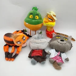 Os caras má brinquedos de pelúcia mr cobra piranha lobo tubarão ms tarântula macio pelúcia plushies bonecas figura crianças peluche travesseiro presentes