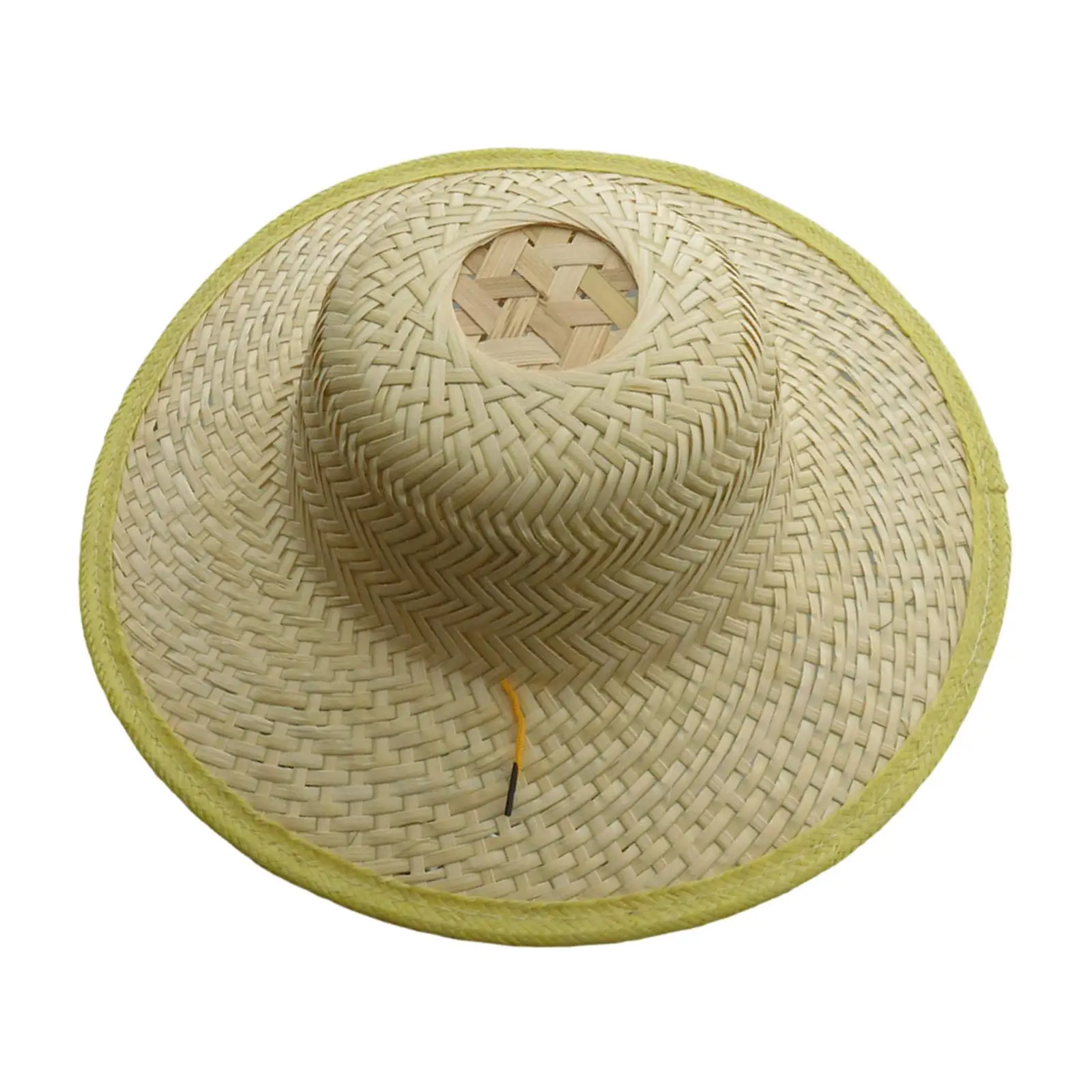 Bamboo Braided Hat Art Crafts Chinese Oriental Hat for Outdoor Farming Men Women