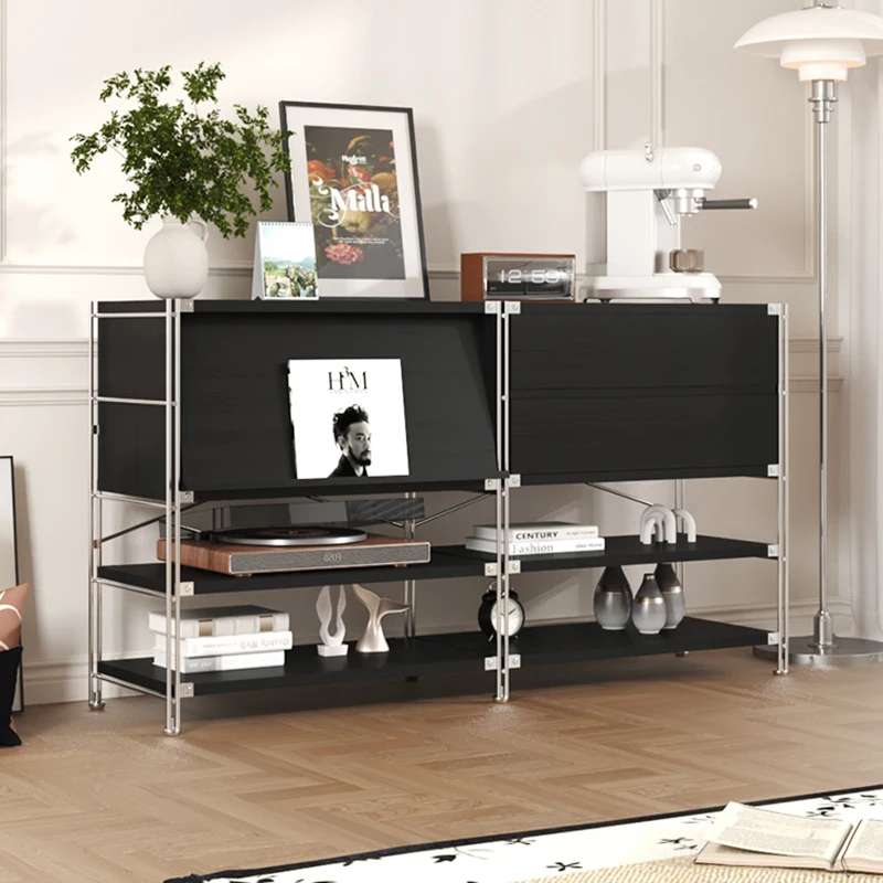 Wooden Storage Holders Living Room Aesthetic Racks Modern Floor Organizers Multifunctional Home Shelves Bedroom Decoration