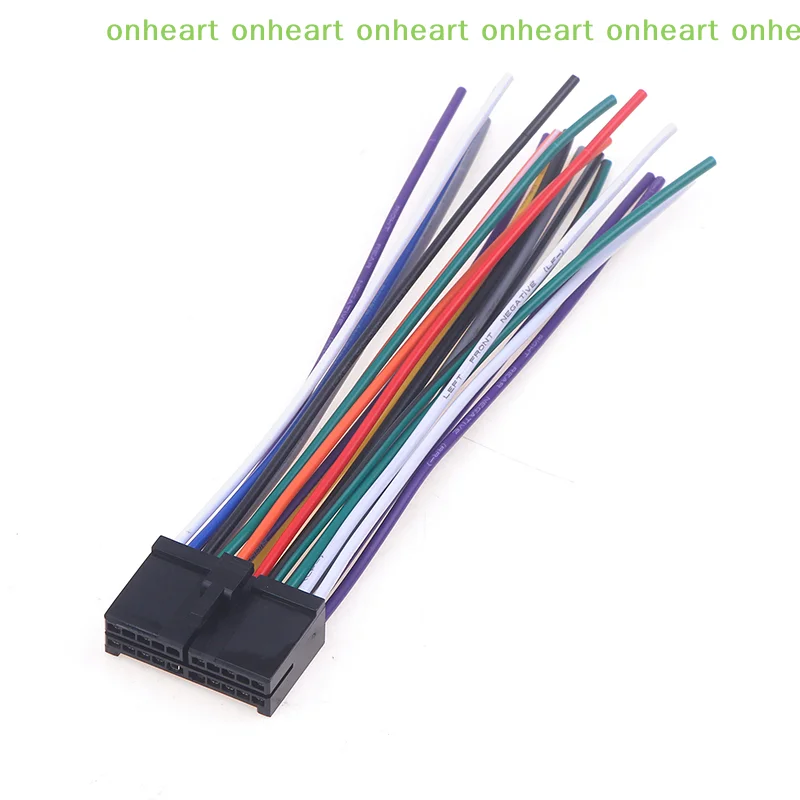 [C]Car Radio Wire Harness 20pin Audio Wiring Adapter Cd Dvd Connector Cable T-plug Power Cord Modified Parts