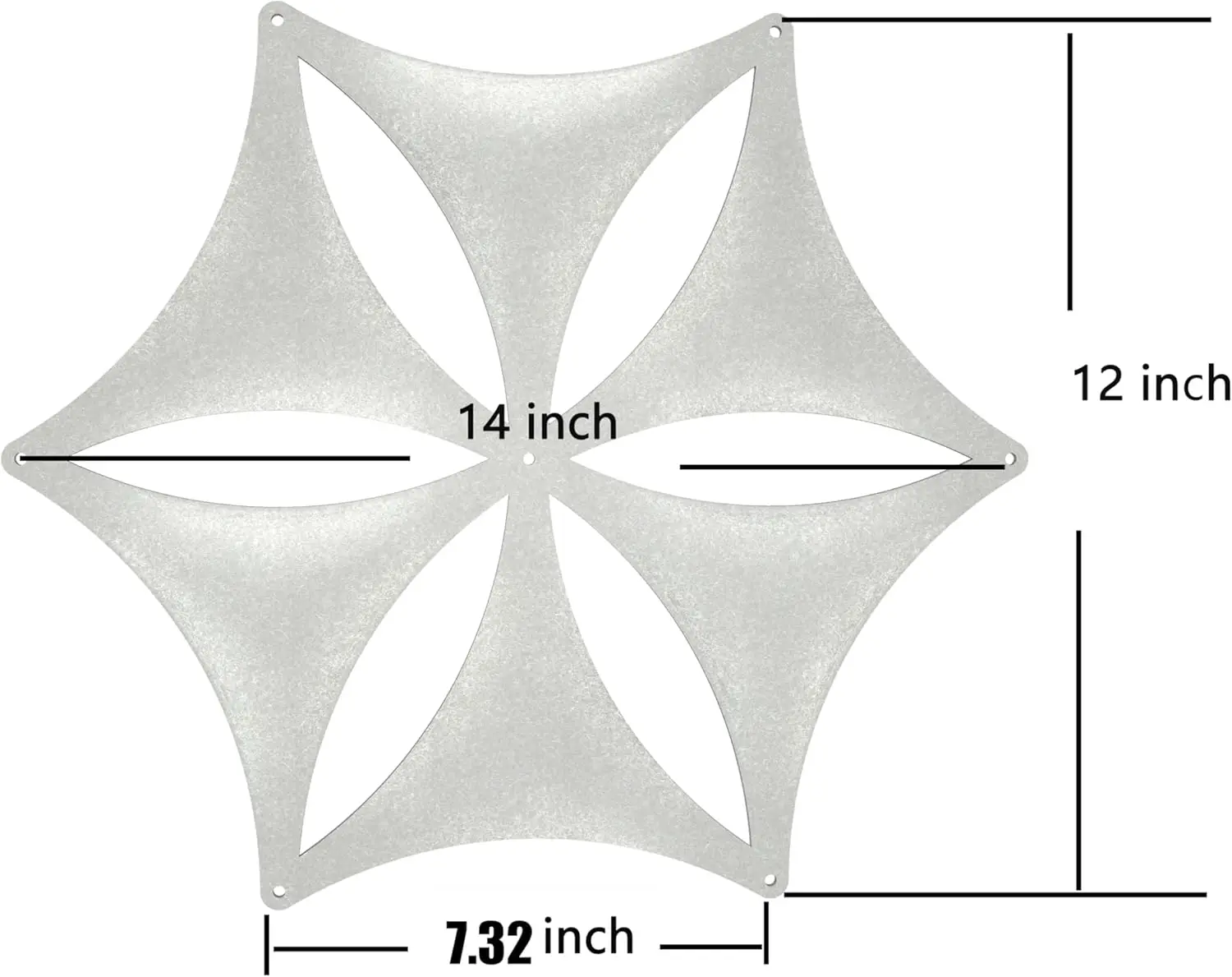 White 3D Flower Hanging Room Divider Panel, Felt Fiber Surface, High Density Polyester Board, 14"x12", 12 Pcs Home Decor