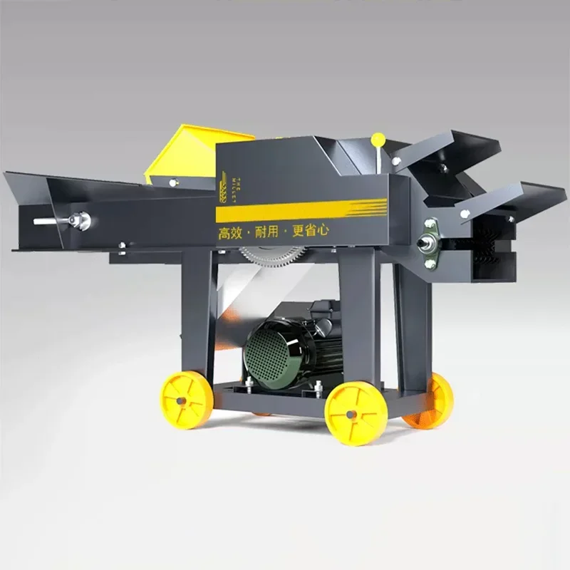Hay Chopper and Shredder Small-Scale Home-Use Feed Processing for Cattle and Sheep Farming; All-in-One Machine (Customized)