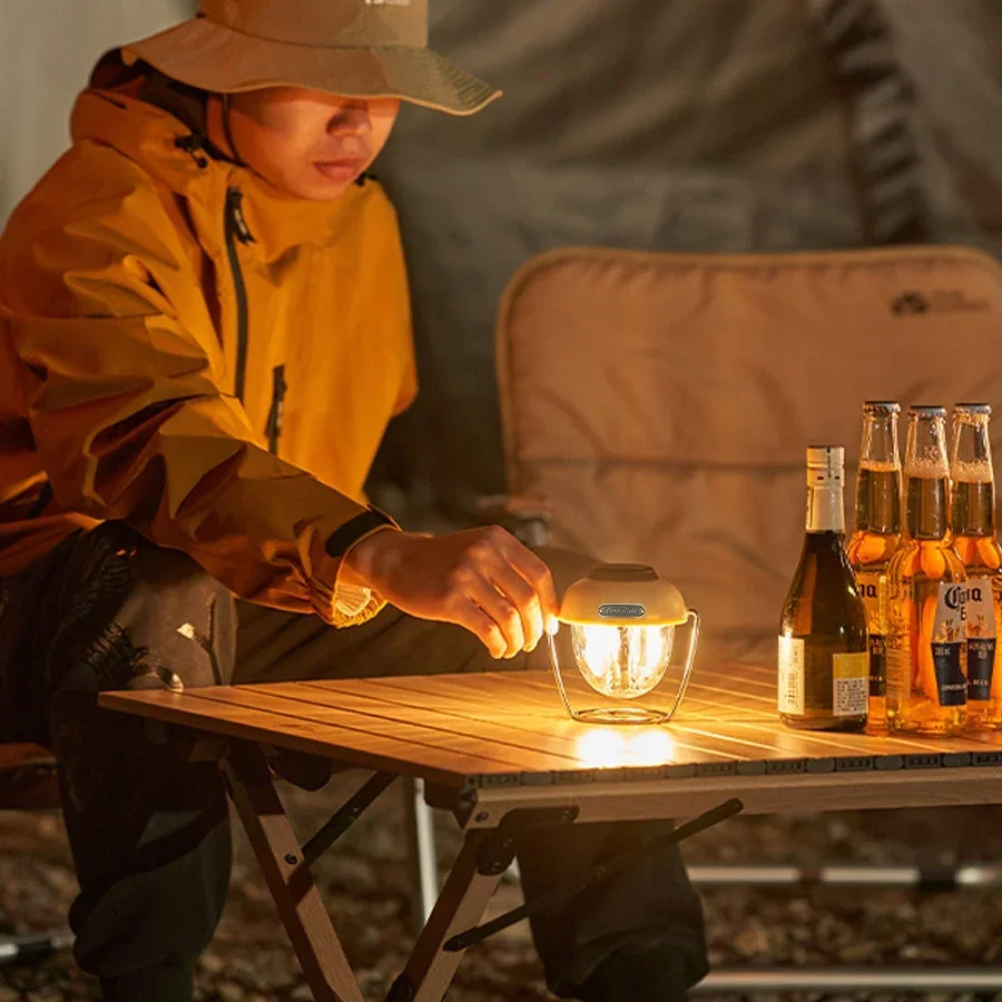 Portable Retro Camping Lamp LED Working Light Outdoor Hooking Torch Multi-functional Emergency Light Waterproof Tent Lamp