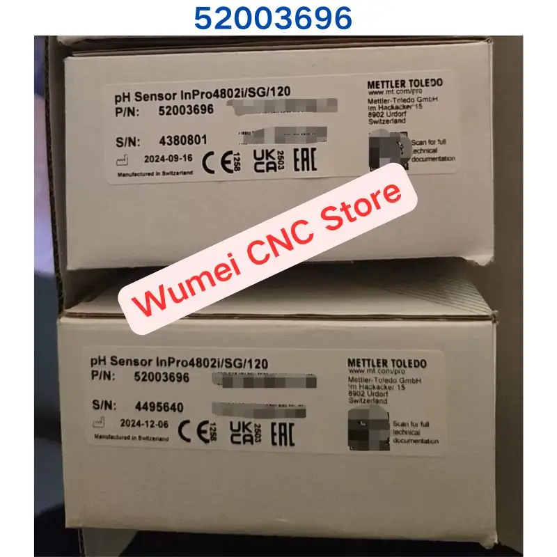 

Совершенно новый оригинальный датчик pH InPro4802i/SG/120 52003696, 1 шт.