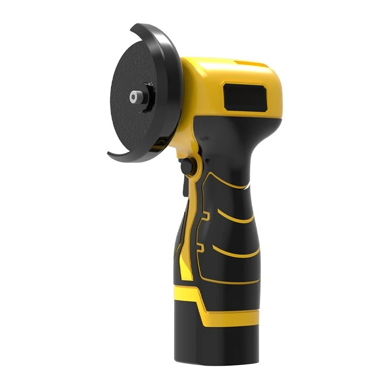 Rechargeable Mini Angle Grinder Set, Lithium Electric Grinder with Plastic Box for Metal Tile Wood Cutting & Polishing