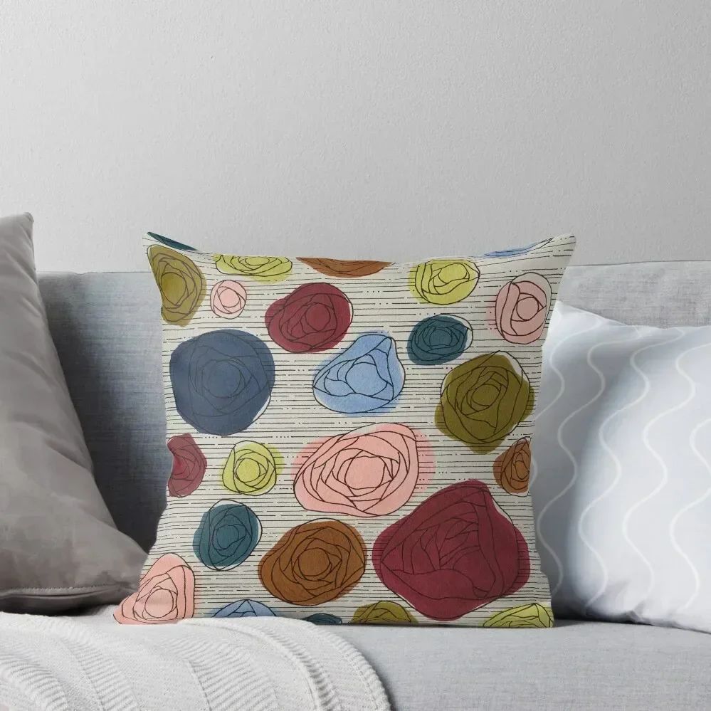 

Pastel and Dark Flower Fields Throw Throw Pillow Rectangular Cushion Cover Pillowcases For Pillows Pillow Case Christmas pillow