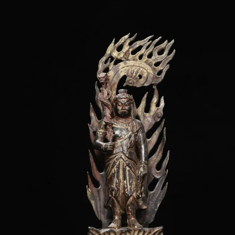 Tibetan Buddhism Fudo Myoo Acalanatha Standing Statue Figurine Zodiac Guardian Home Altar Temple Shrine Decor Gift