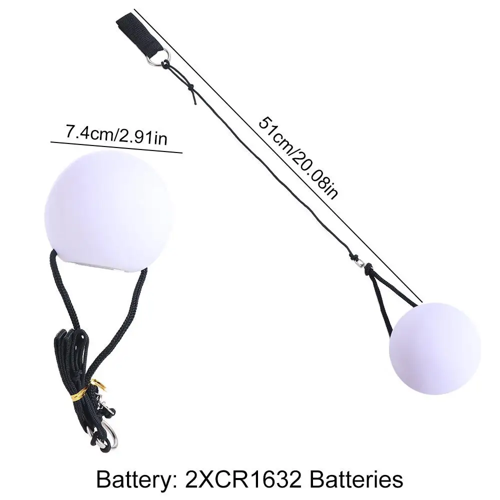 Bola LED colorida POI impermeable portátil luminosa danza del vientre pelota de lanzamiento estirable creatividad RGB accesorios de mano brillantes
