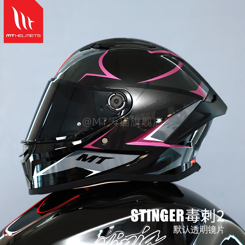 2025 New MT Stinger 2 Motorcycle Helmet ECE DOT Certification Full Face Dual Lens Helmet Men Off-road Racing Casco Para Moto