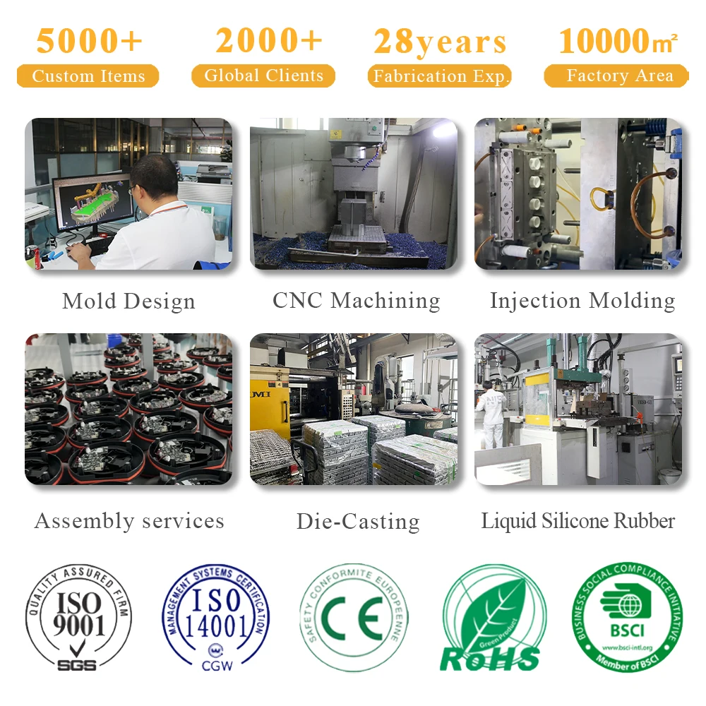 Custom Molding Service for Industrial Handheld Device Plastic Components High Precision Machining