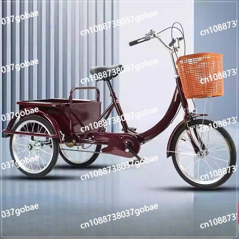 Adult Tricycle for Seniors, 3-Wheel Pedal Bicycle with Easy-Step Frame for Leisure & Groceries, Senior Comfort Bike