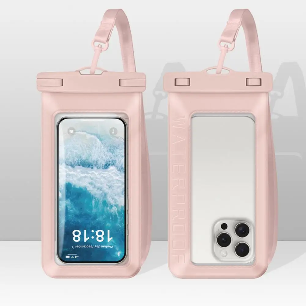 

Waterproof Cellphone Bag Waterproof Phone Pouch with Lanyard Floating Cell Phone Dry Bag Touchscreen Protector for Beach Kayak