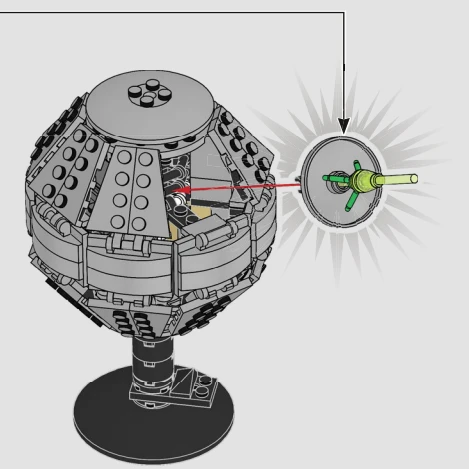 Conjuntos de blocos de construção Dead Satellite 40591 compatíveis com partículas Legoed adequadas para presentes de Natal 289 peças
