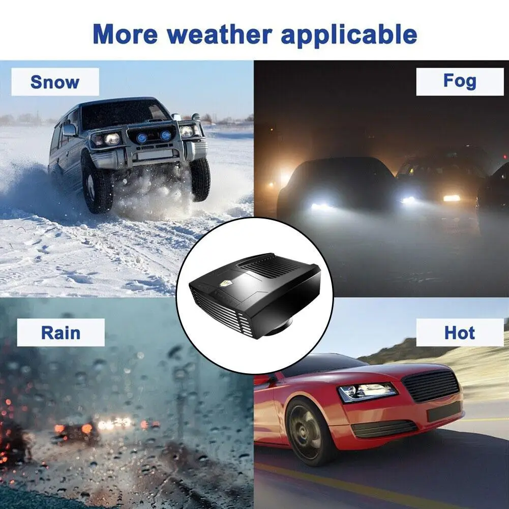 New High-end Car Windscreen Defogging Fan 12V Car Heater Car Heater Warmer Defroster Car Heating Cooling Fan 150W For Winter