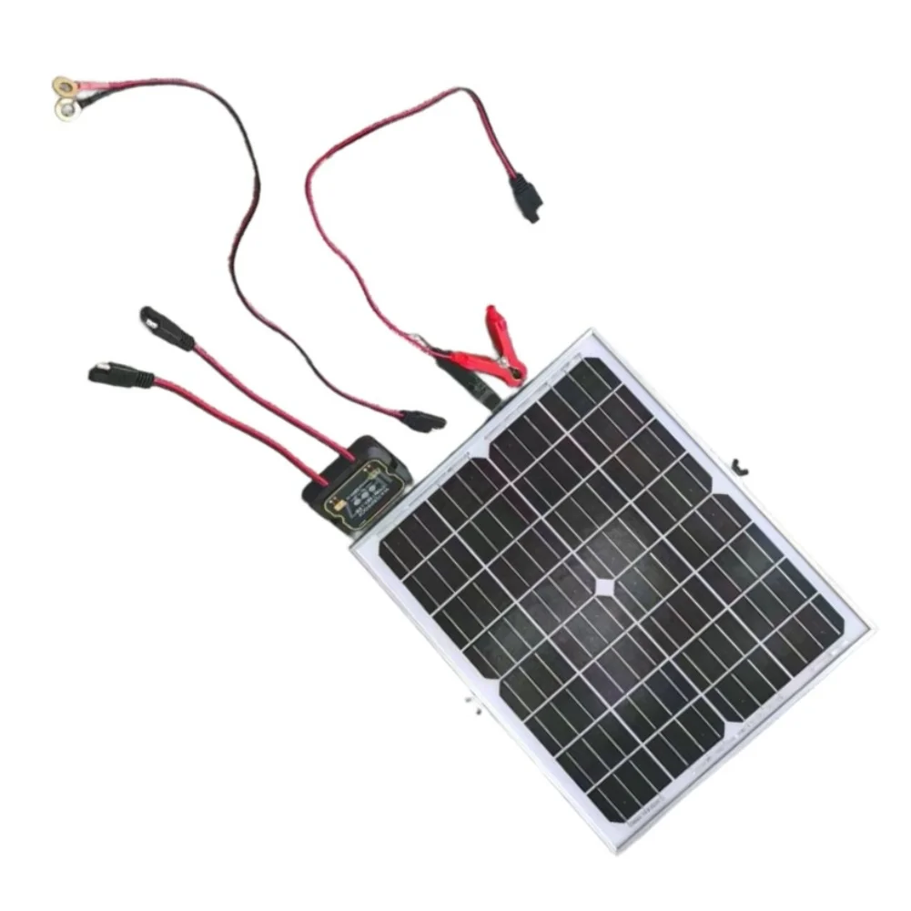 20W 12V for Solar Panel System with Smart For MPPT Charge Controller Low Iron Tempered Glass for RVs and Marine Use