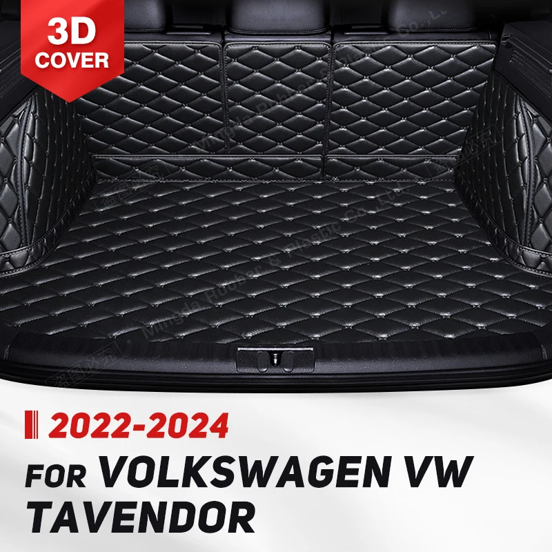 

Для Volkswagen VW Tavendor 2022-2024 автоматический коврик для багажника с полным покрытием, автомобильный защитный коврик, грузовой вкладыш, аксессуары для интерьера