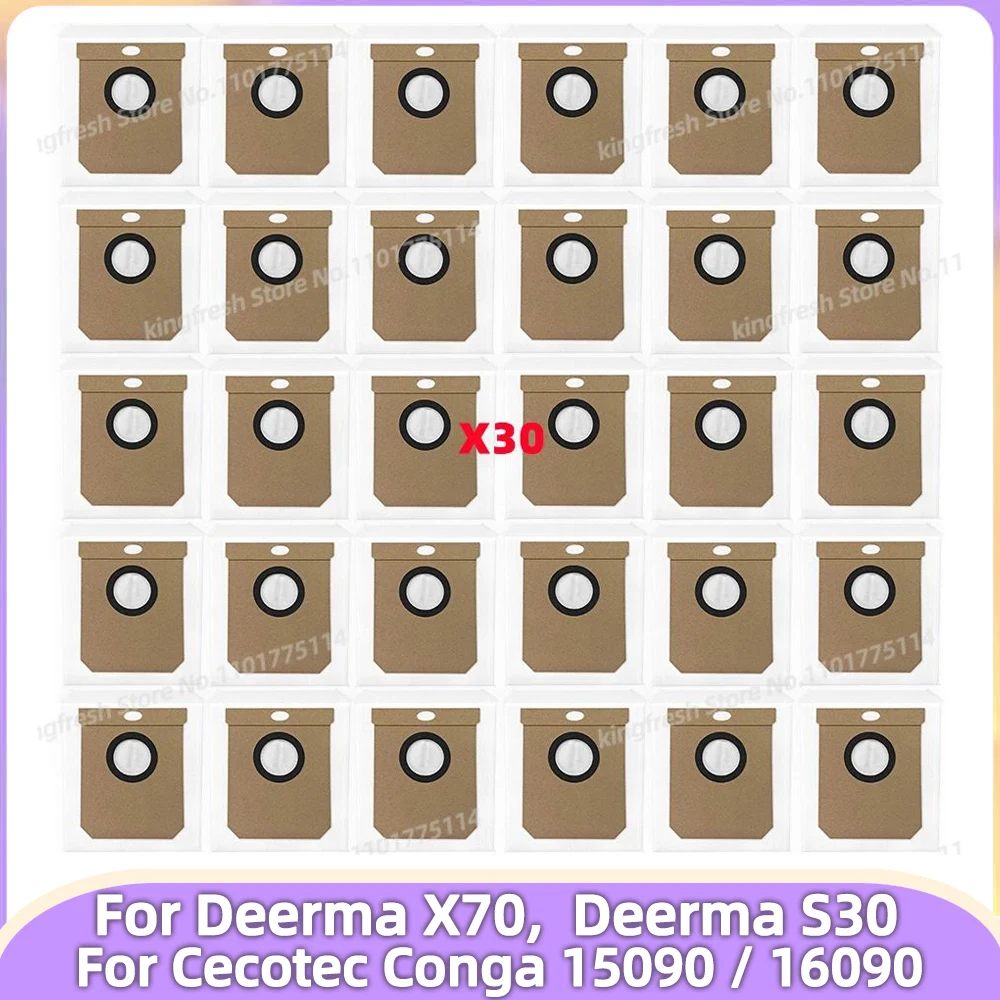 Sac à poussière compatible avec Deerma X70, Deerma S30, Cecotec Conga 15090 / 16090 pièces aspirateu