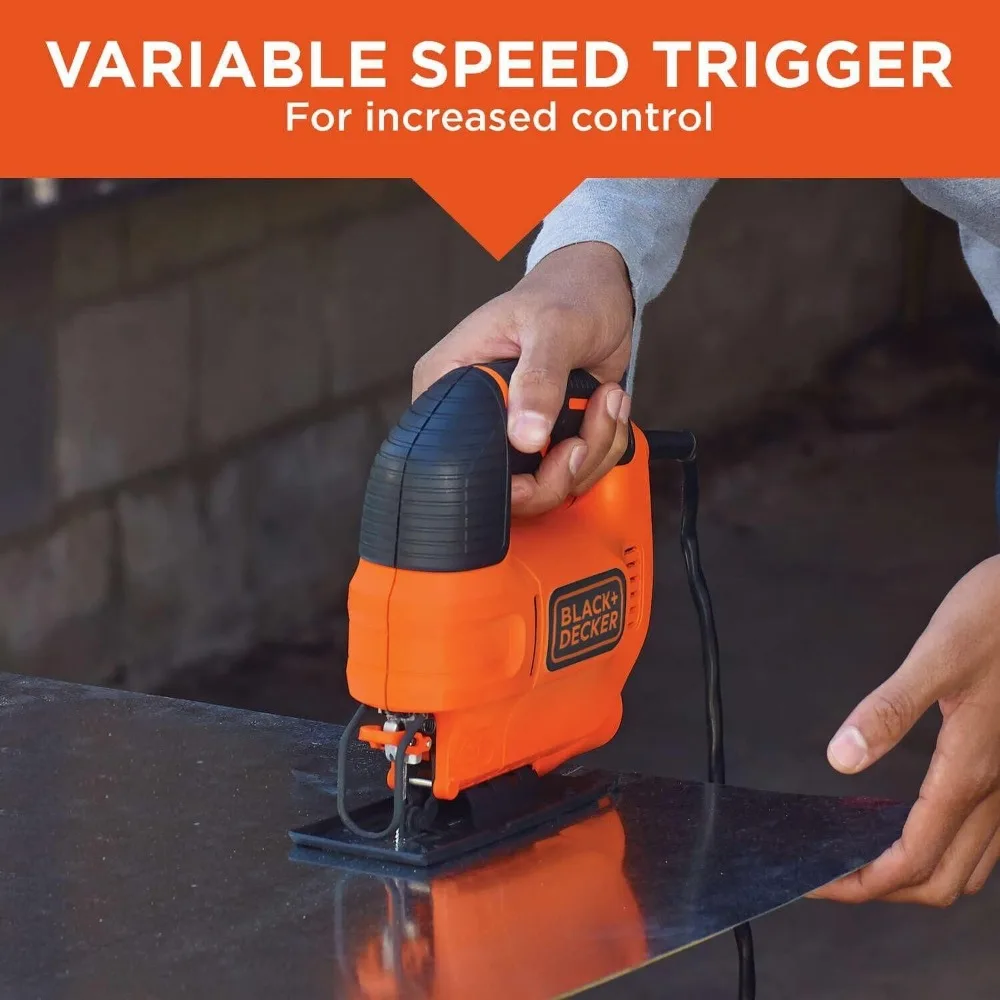 4.5アンペアのジグソー、3000 SPM、最大45度の斜めカットが可能 ° 、クイックブレードチェンジ