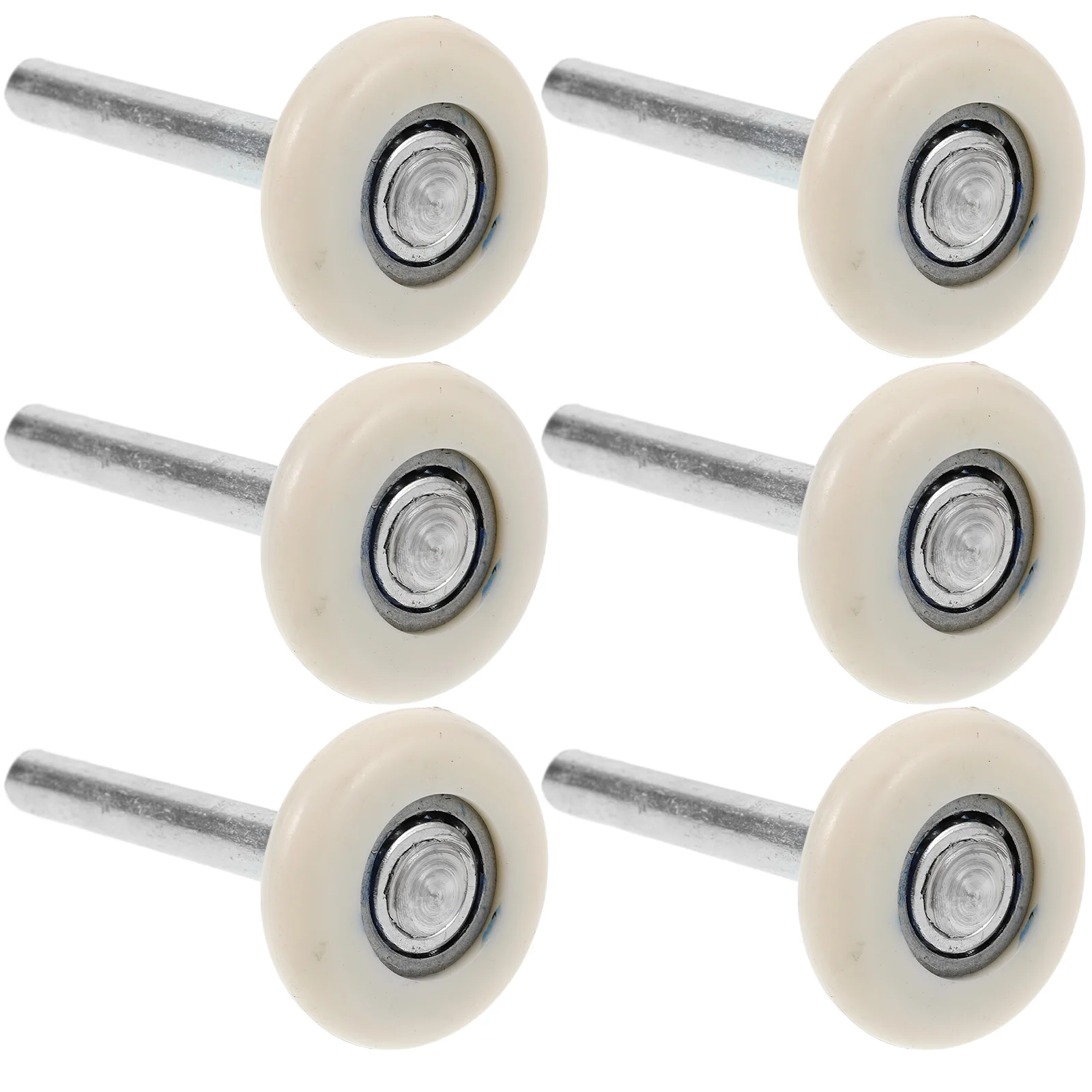 

Para Sliding Door Pulley Truck Accessories Garage Replacement Rollers with Stem White