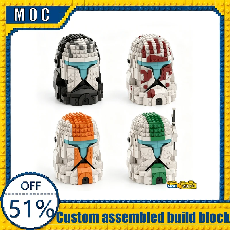 

NEW 3623PCS Customize Figure Helmet Bundle MOC Model Building Blocks Assembly Toy Educational Learning Birthday Gifts Adults