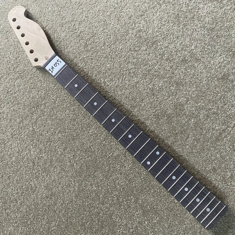 iN055  Custom Order 6 String Electric Guitar Neck Tremolo Model 22 Frets Natural Maple with Rosewood Fingerboard