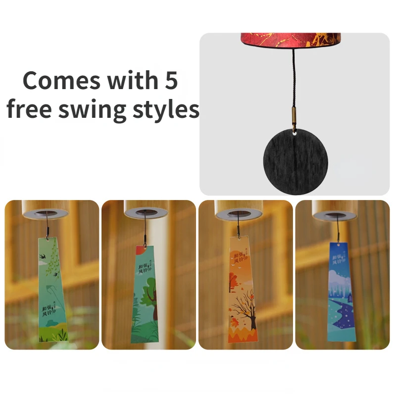 Campanelli eolici 9 note corda Handmade Musical Windchime Outdoor Garden Patio Home Decor meditazione campana Yoga Sound Healing Gifts