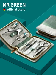 MR.GREEN Manicure Set Pedicure Sets Nail Clipper Stainless Steel Professional Nail Cutter Tools with Travel Case Kit